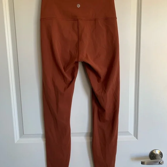 Lululemon Wunder Train High-Rise Tight 25" in Dark Terracotta - Picture 3 of 7